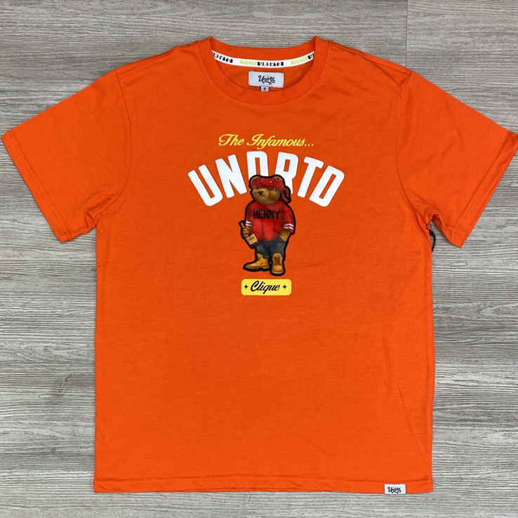 
                  
                    Highly Undrtd- infamous clique bear ss tee (orange)
                  
                