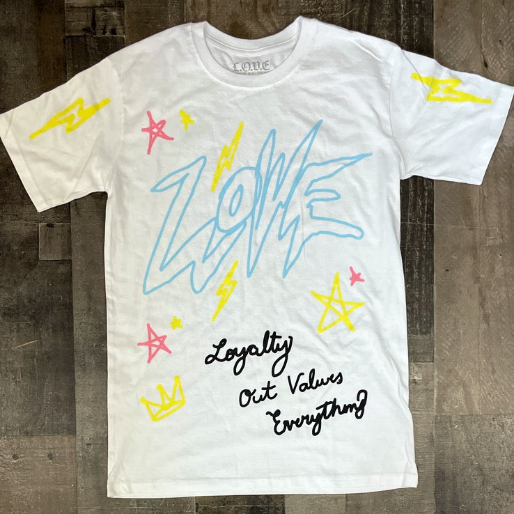 LOVE APPAREL- all over ss tee
