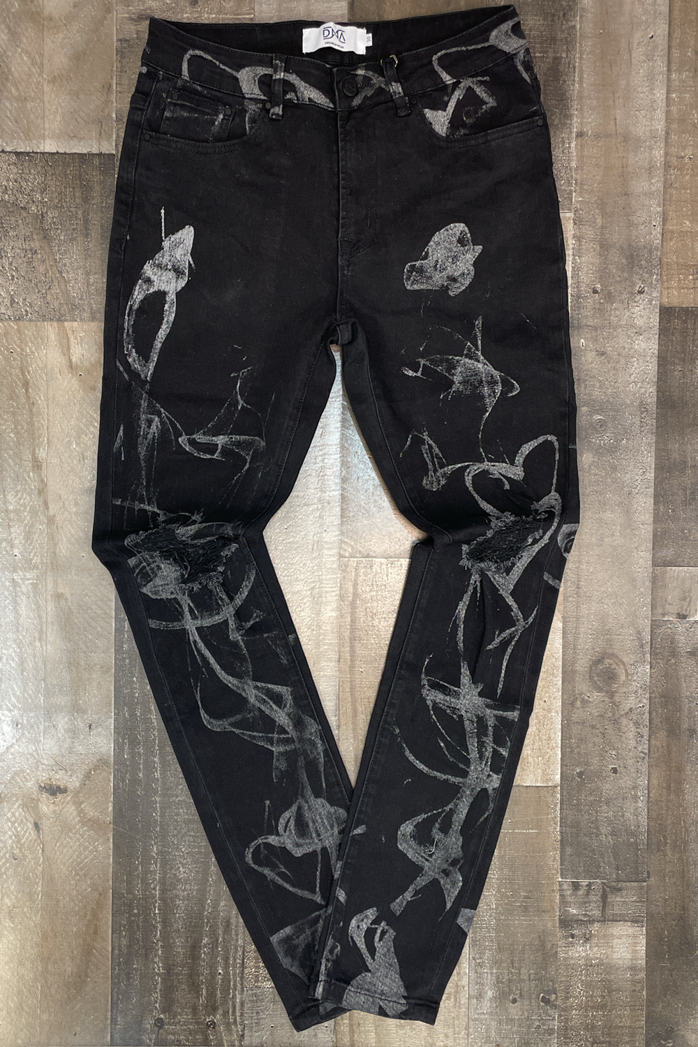 DNA Premium Wear- doodle denim jeans (black)