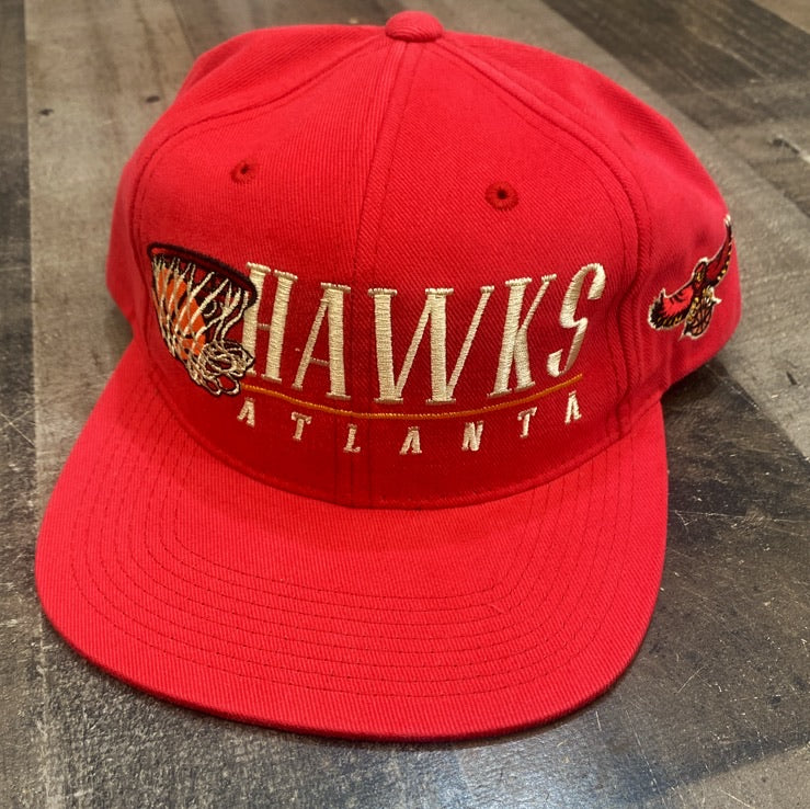 Pro Standard Atlanta Hawks Logo Snapback Hat - Black / Red – BLVD