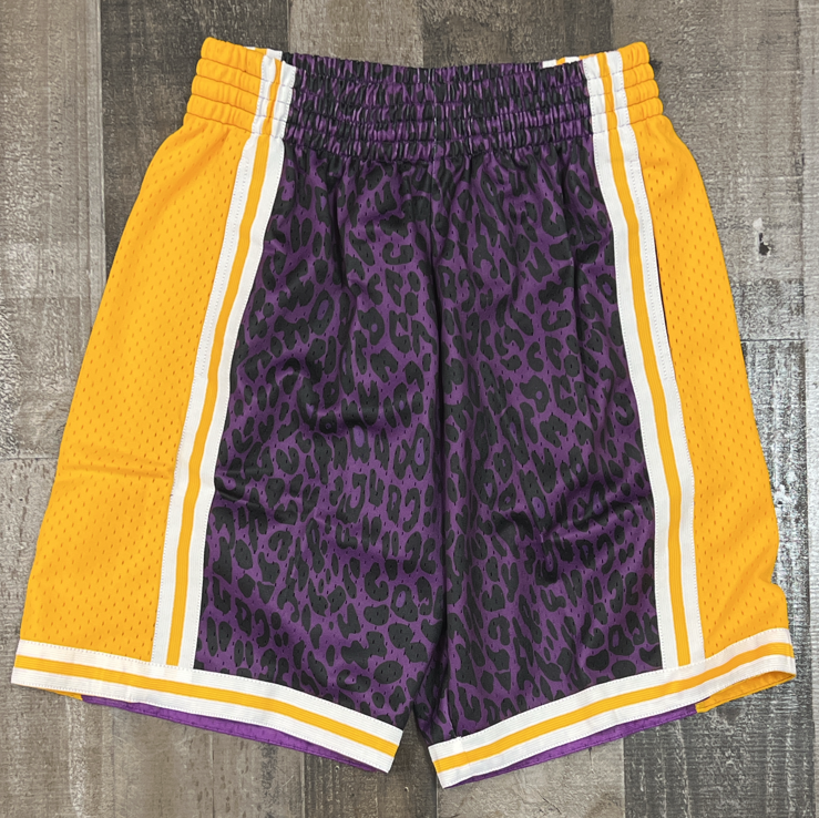 Mitchell & Ness- NBA Wild Life Swingman Lakers Shorts