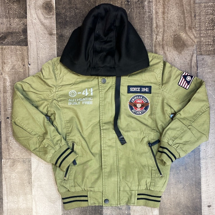 Catox Denim- green flight jacket (kids)