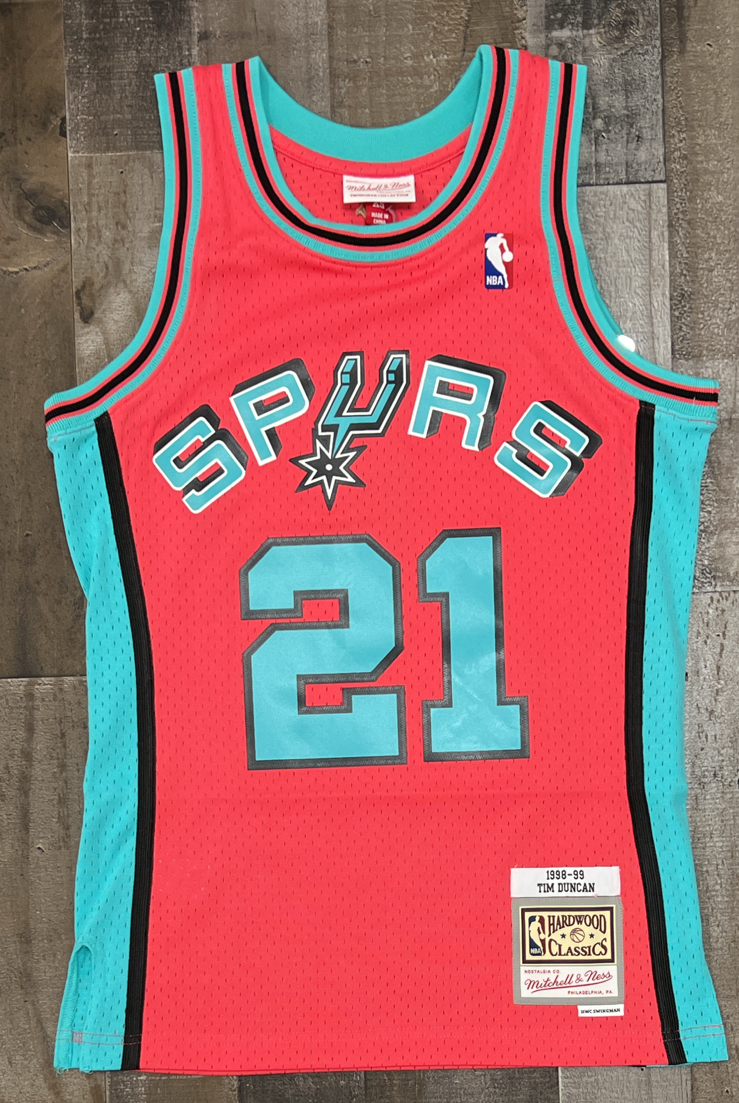 colorful spurs jersey