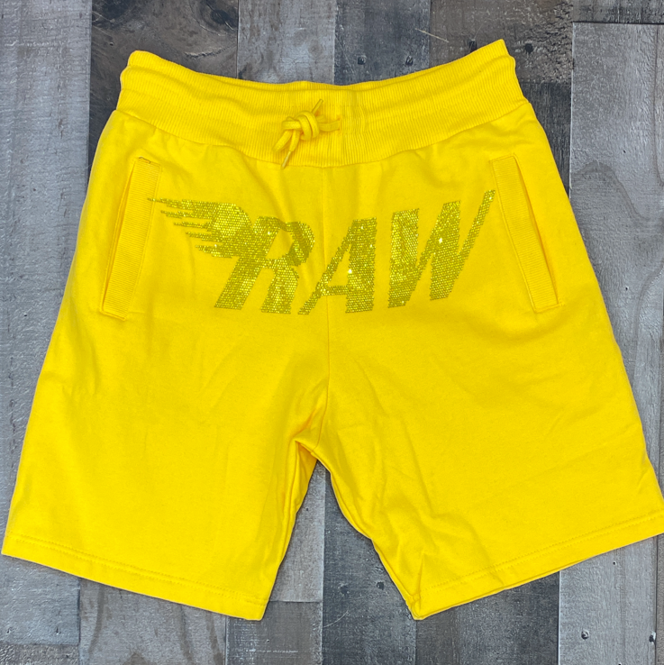 Rawyalty- studded raw shorts