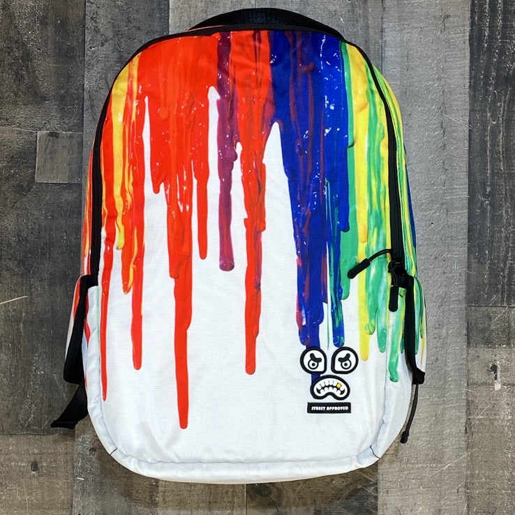 Street Approved- dripping paint backpack