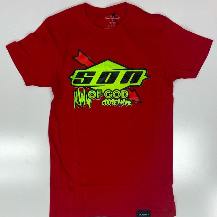 Cooper 9- son of god graphic ss tee (red)