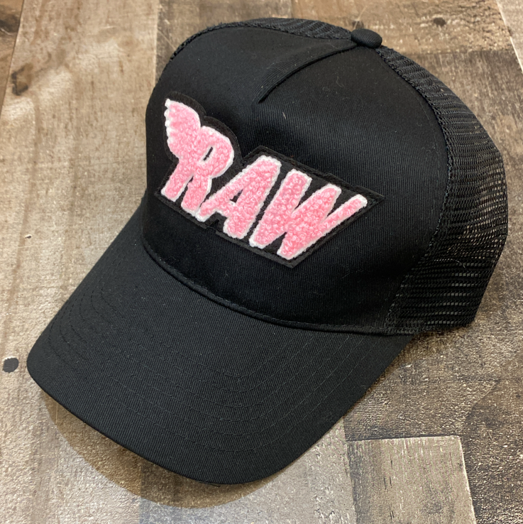 Rawyalty- raw chenille patch Snapback