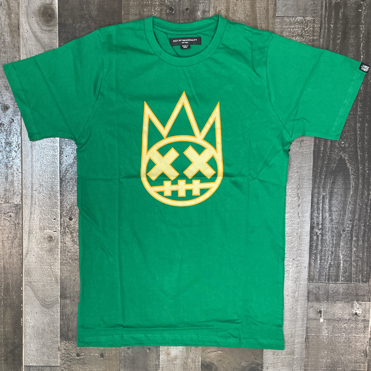 Cult Of Individuality- Brushed shimuchan logo ss crewneck tee (green)