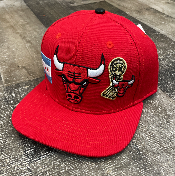 Pro Max- chicago bulls snapback (red)