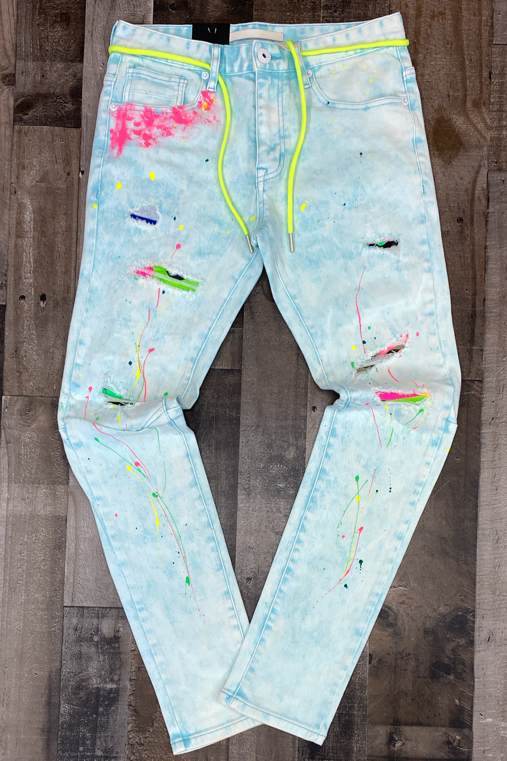Kloud 9- painted jeans
