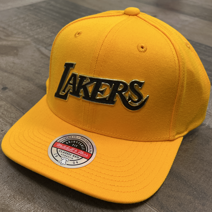 Mitchell & Ness - NBA Golden Black Redline Lakers Snapback