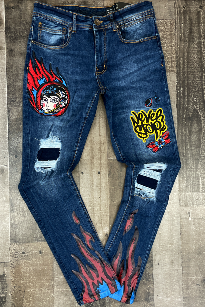 8IGHTH DSTRK- never stop denim jeans