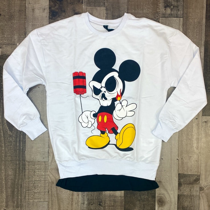 Plus Eighteen- mickey dynamite sweater (white)