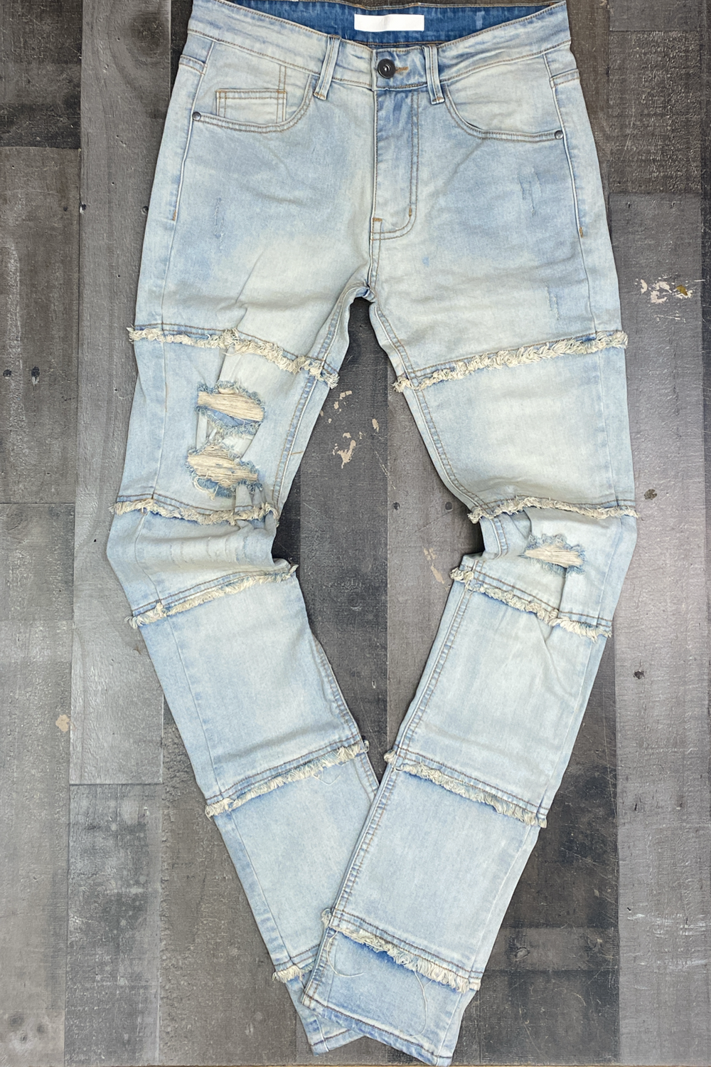 KDNK- panelled stack jeans