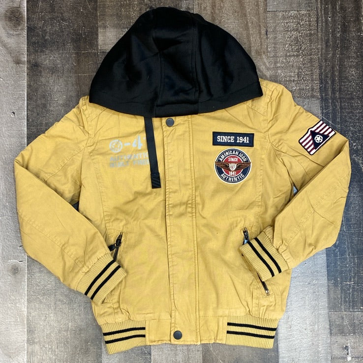Catox Denim- brown flight jacket (kids)