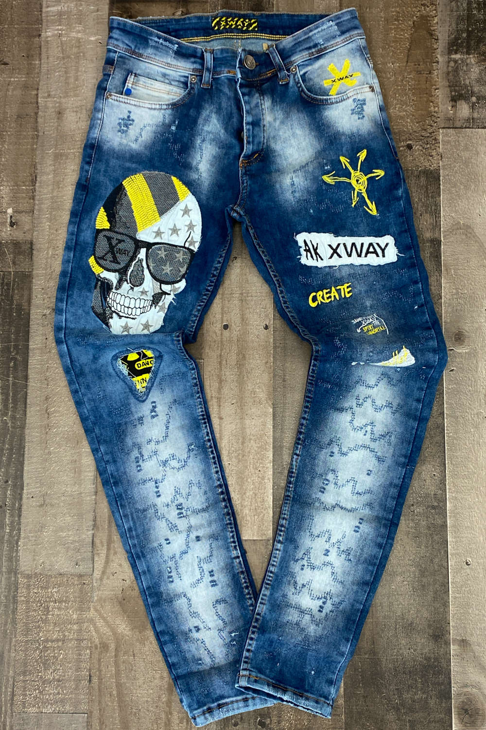 X Way- xway skull jeans (blue)