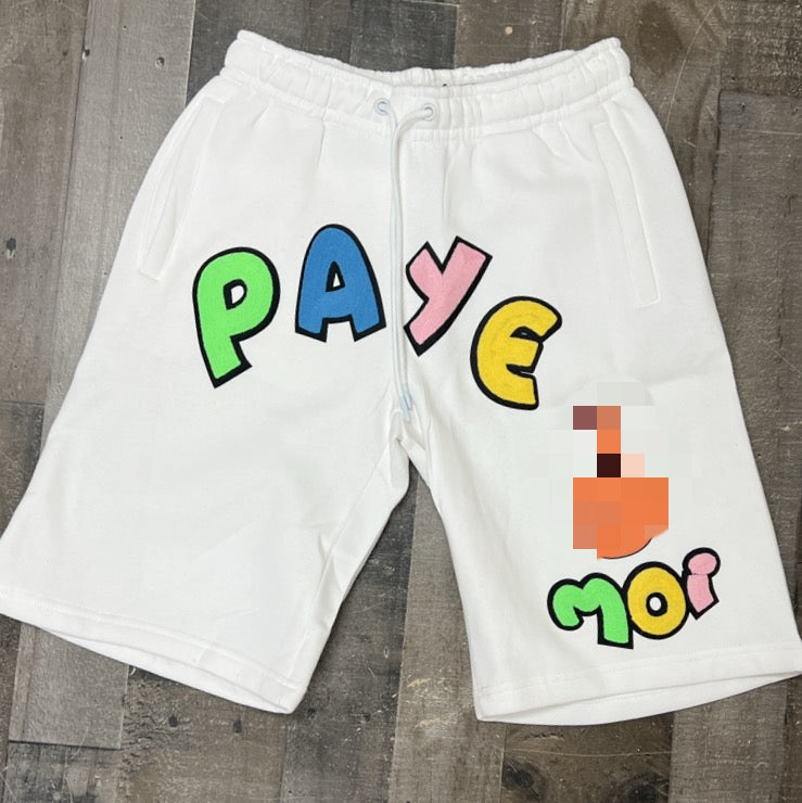 Roku Studio- Paye shorts (white)