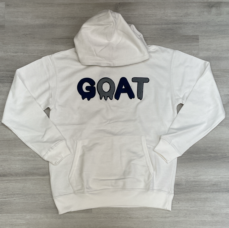 Rawyalty - goat hoodie (white/blue)