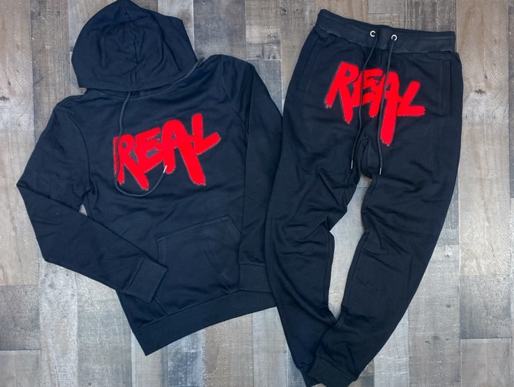 Rawyalty- REAL sweatsuit (BLACK)
