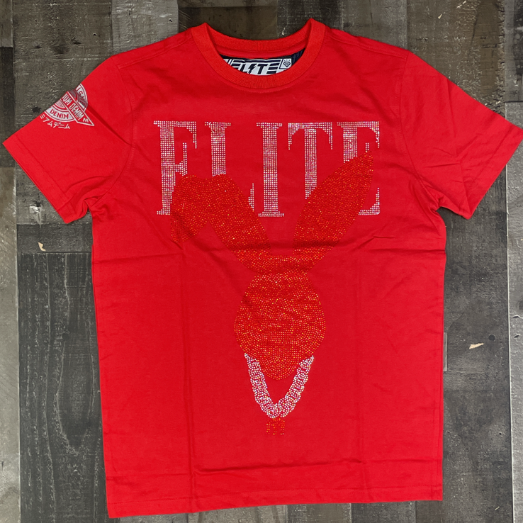 Elite- bling bunny ss tee (red)