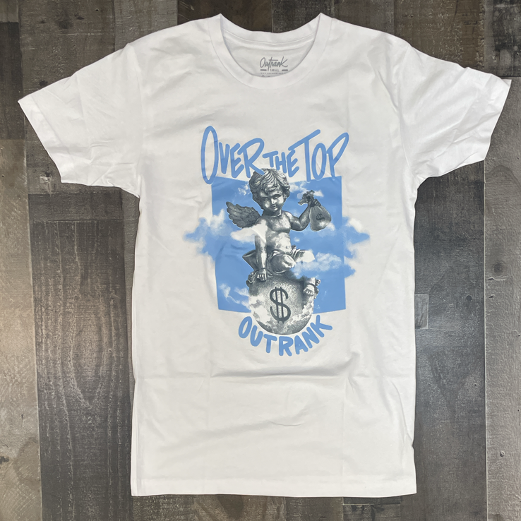 Outrank- Over the top ss tee (white)