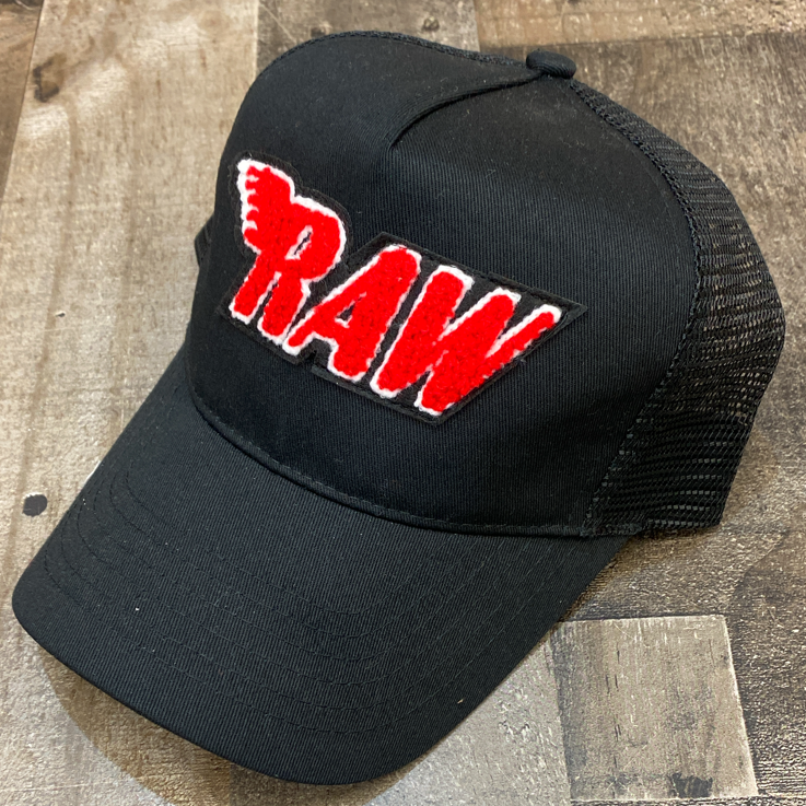 Rawyalty- raw chenille patch hat
