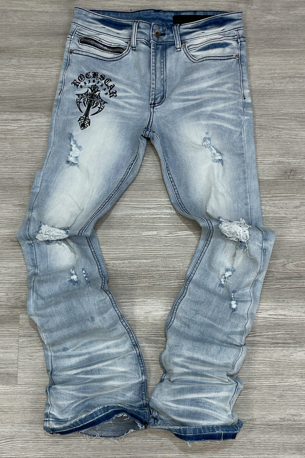 Rockstar - taime stacked flare jeans