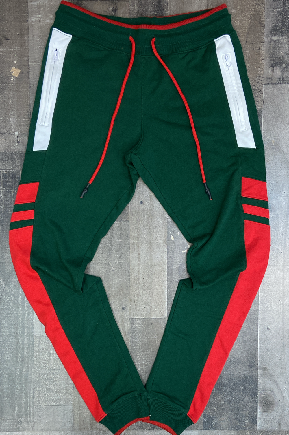 Jordan Craig - color block sweatpants (green/white)