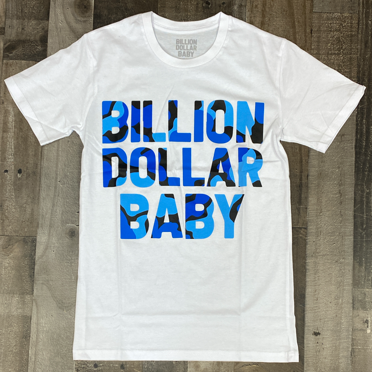 Billion Dollar Baby- camo ss tee (white/blue)