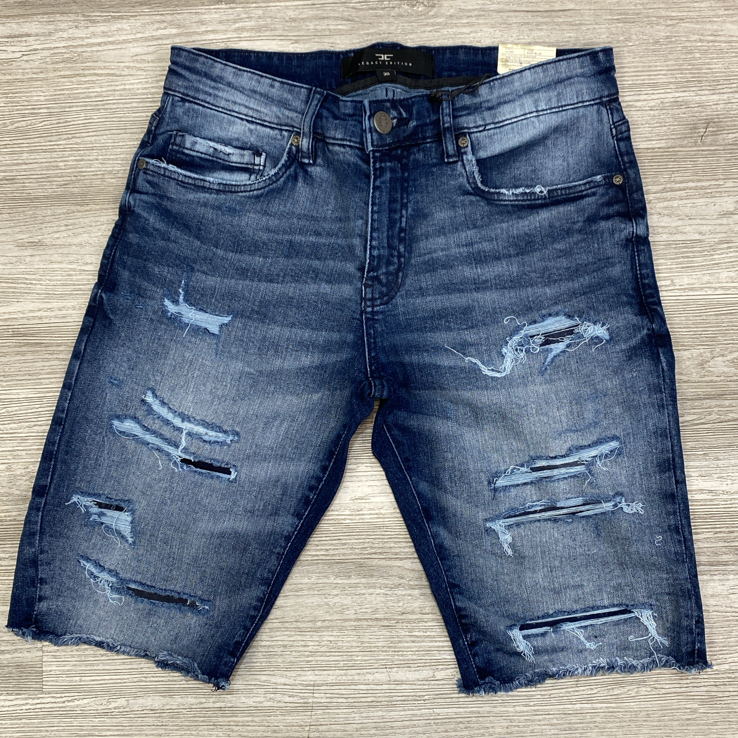 Jordan Craig- shredded jean shorts