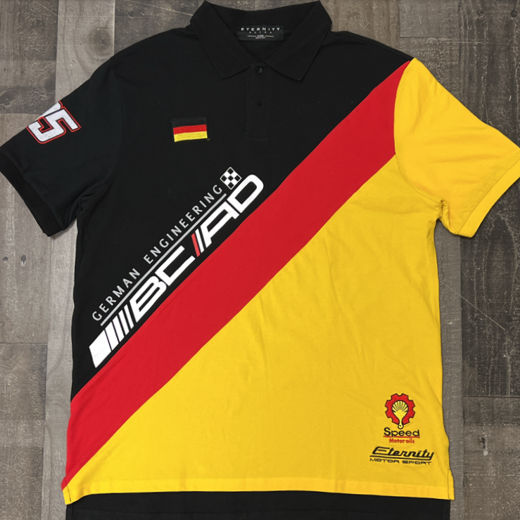 Eternity- BC/AD motor sport ss Polo shirt (black/red/yellow)