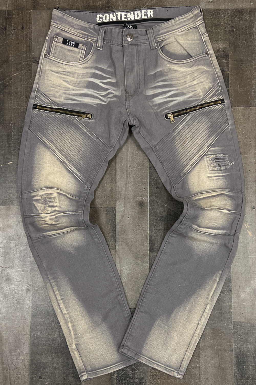 Contender - moto zipper jeans