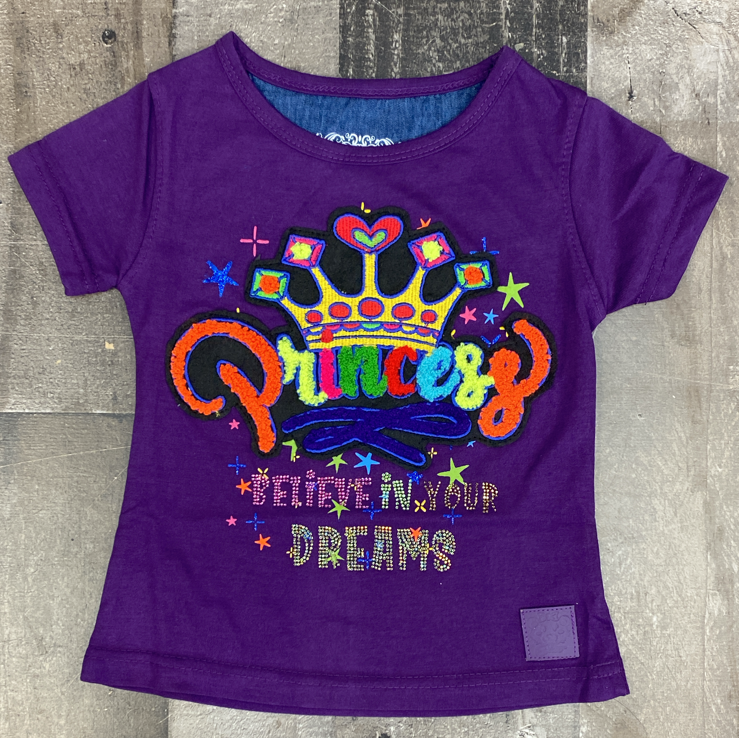Elite- Princess dreams purple girls tee (kids)