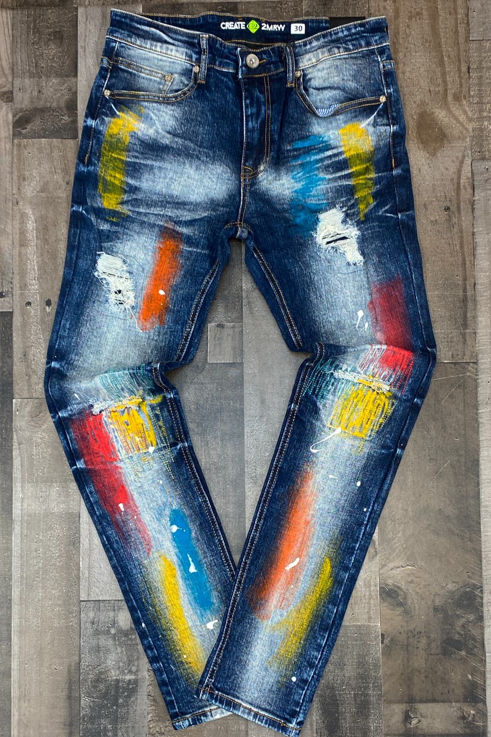 Create Tmrw- painted jeans
