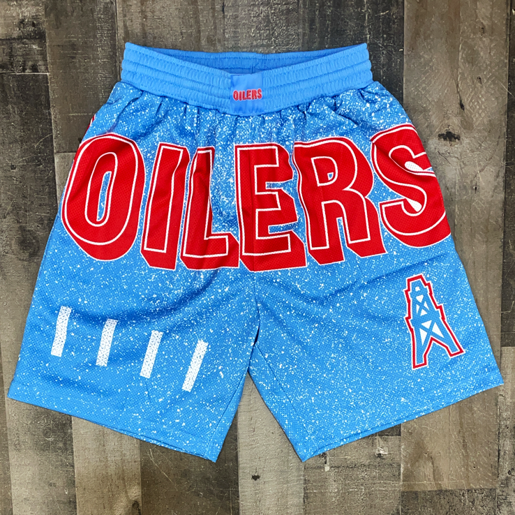 Mitchell & Ness- oilers nfl shorts – Major Key Clothing Shop