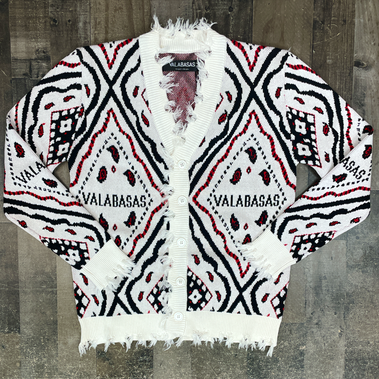 Valabasas- the pledge cardigan sweater (white)