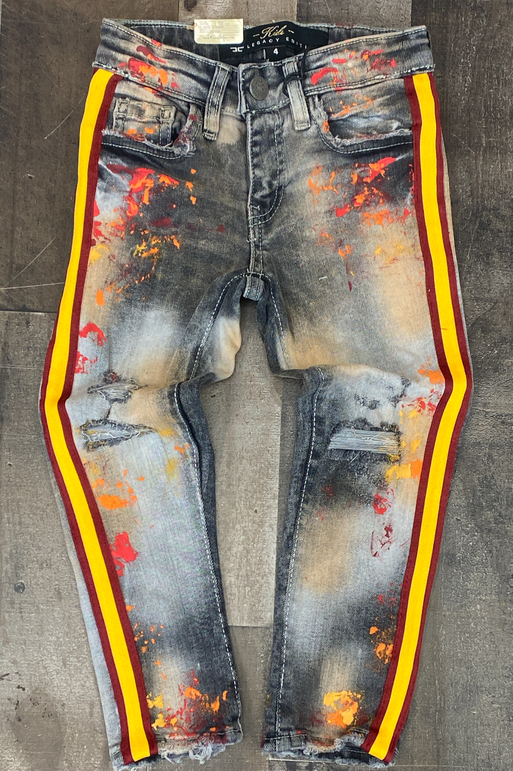 Jordan Craig- painted denim jeans (kids)