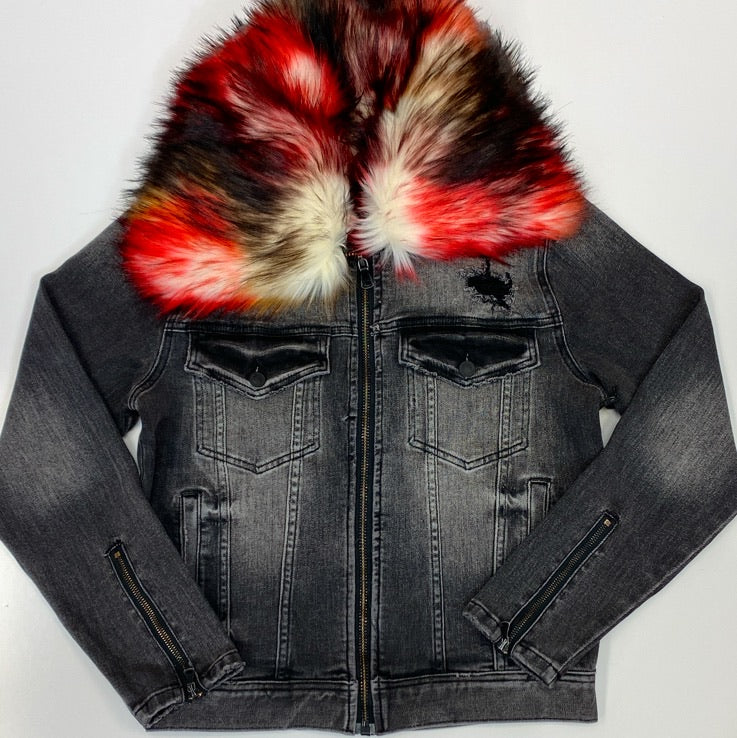 Mackeen- Kurt fur jacket (black)