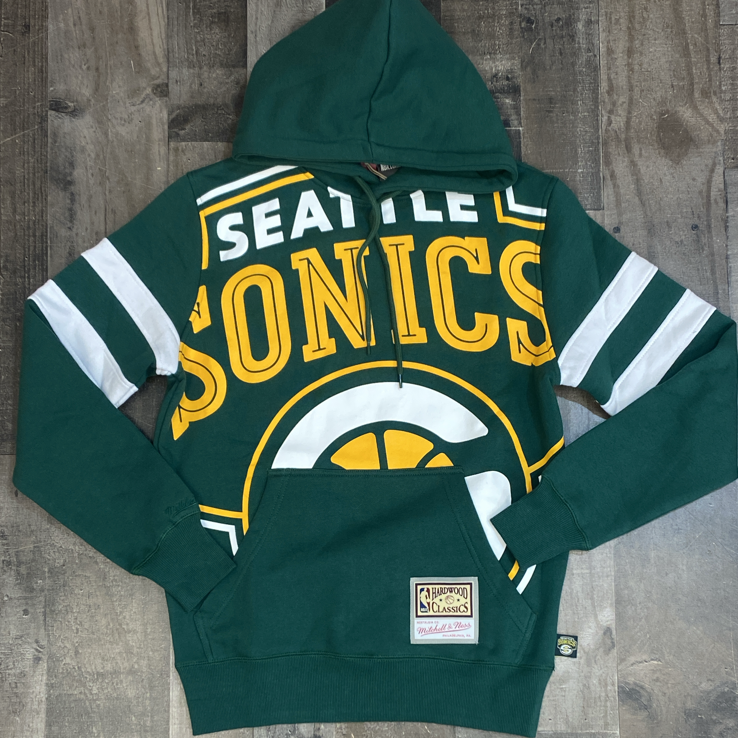 Mitchell & Ness- nba substantial fleece hoodie Seattle Supersonics