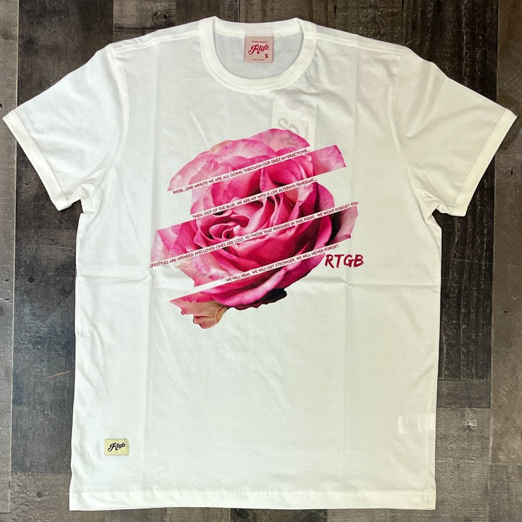 RedTag- rose ss tee (pink rose)