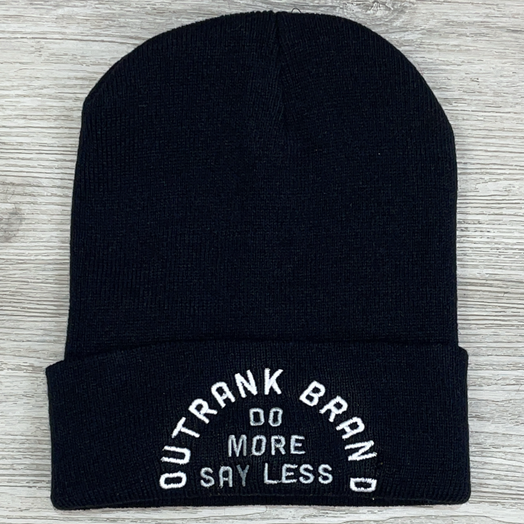 Outrank- do more say less beanie