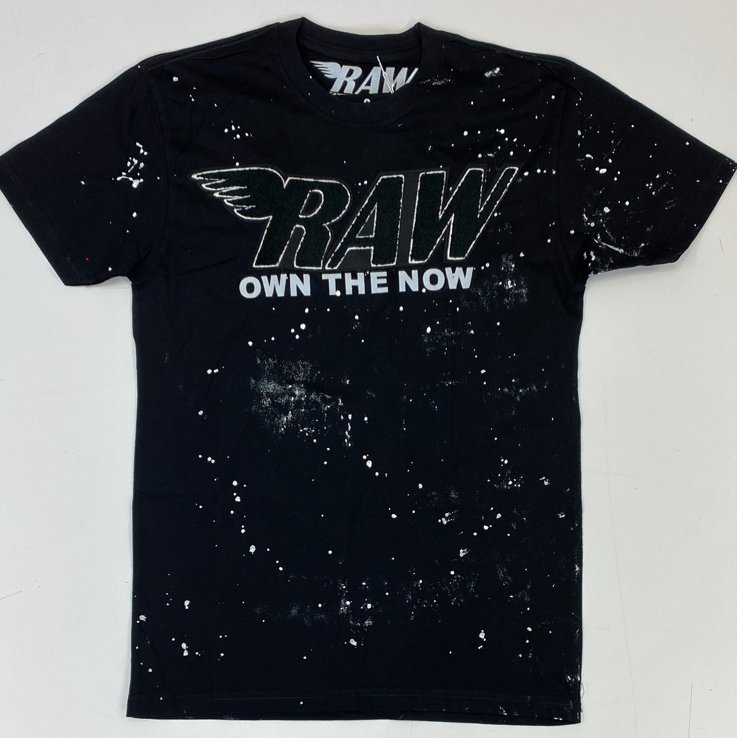 Rawyalty- raw chenille patch ss tee w/paint
