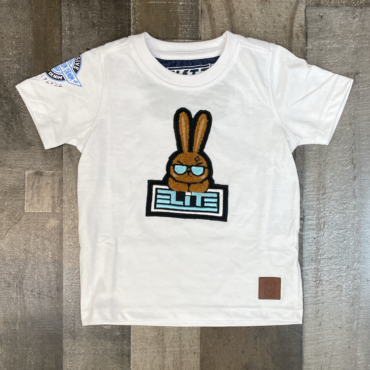 Elite- bunny ss tee (white)(kids)