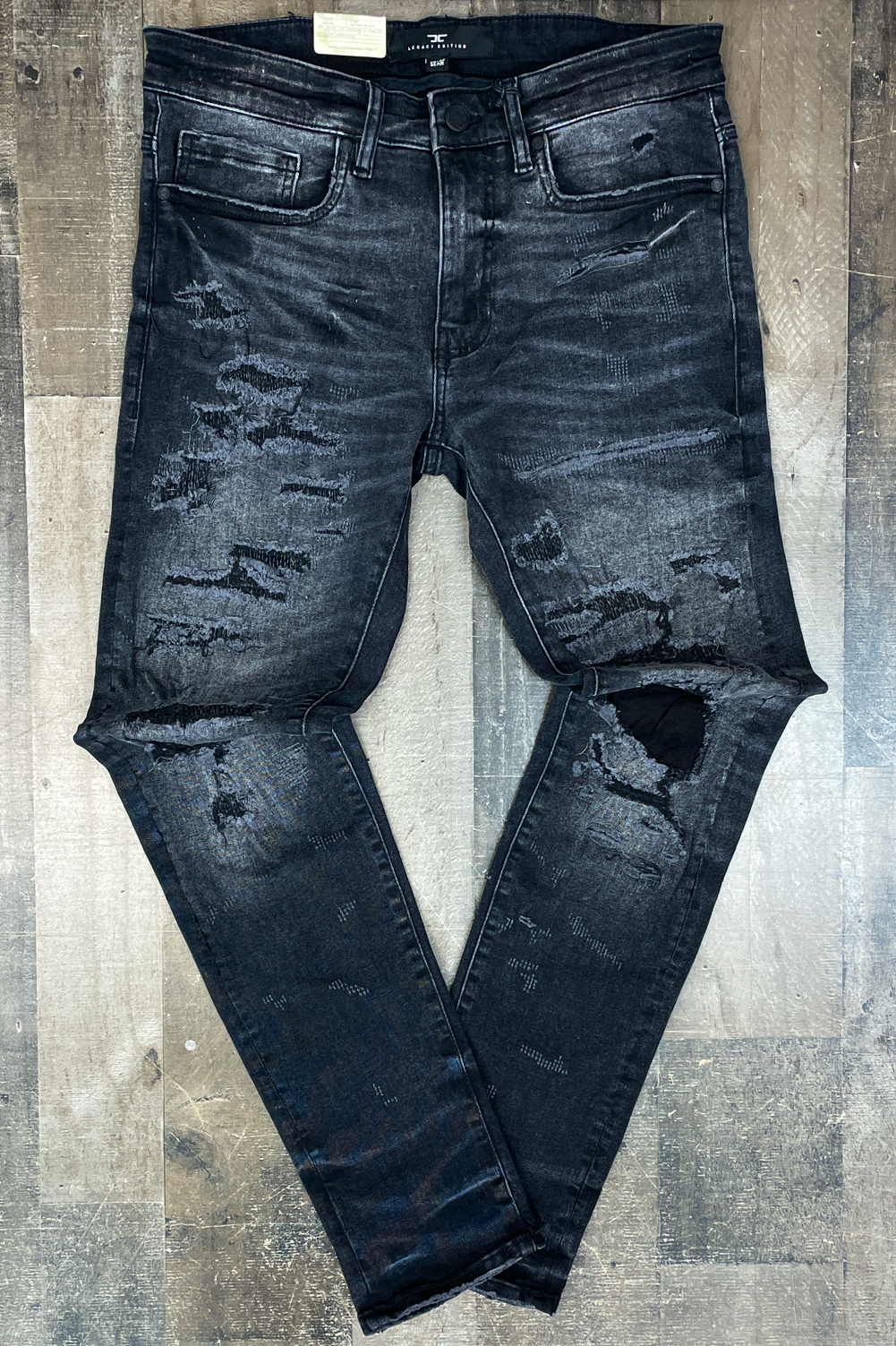 Jordan Craig- multi ripped jeans (vintage black)