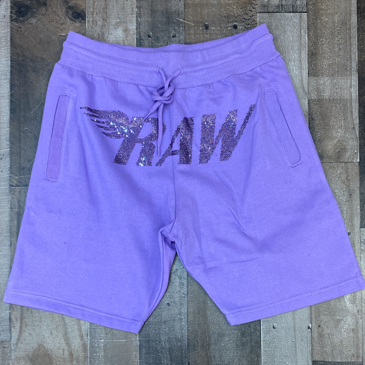 Rawyalty- studded raw shorts