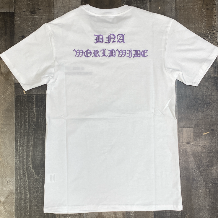 
                  
                    Dna Premium Wear - old english writing ss tee (white/purple)
                  
                