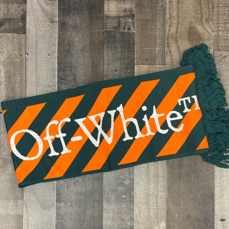 
                  
                    Off-White- Off White TM scarf (orange/olive)
                  
                