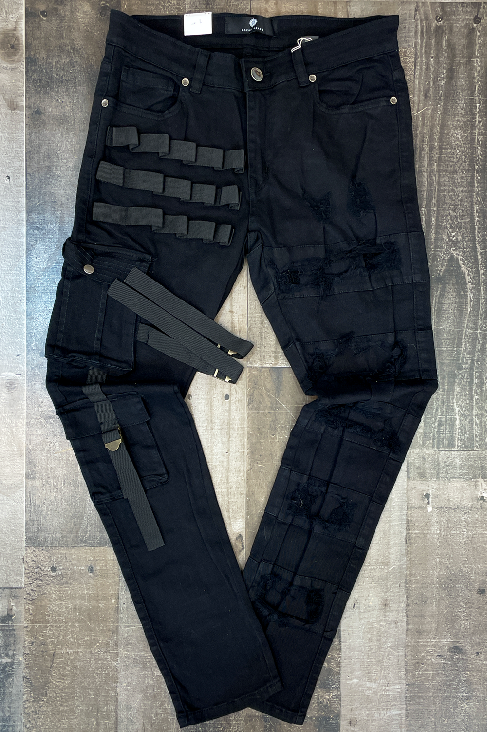 Focus- tactical ripped denim jeans