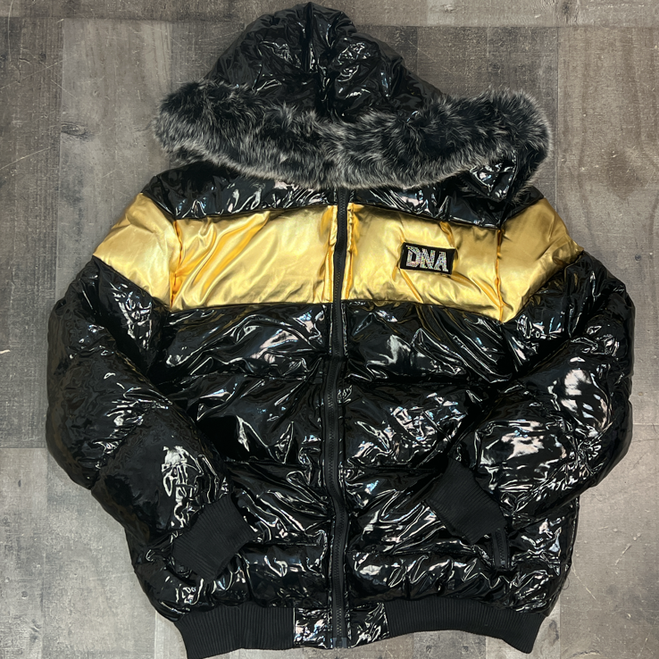 Dna Premium Wear- bubble coat (gold/black)