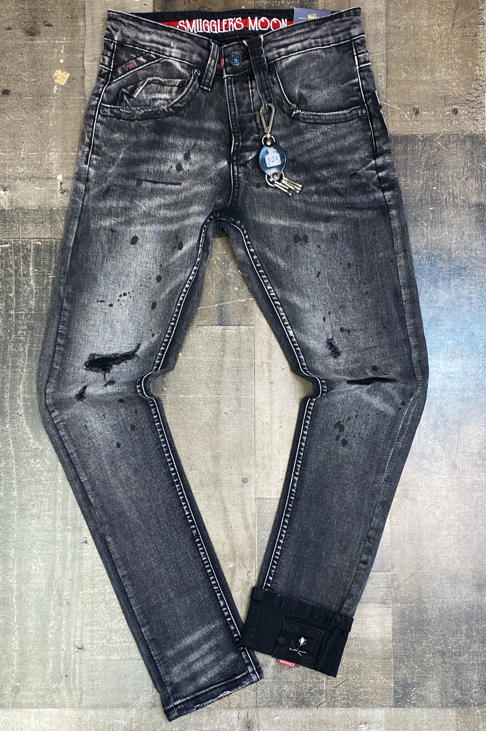 Smugglers- paint spot jeans (grey)
